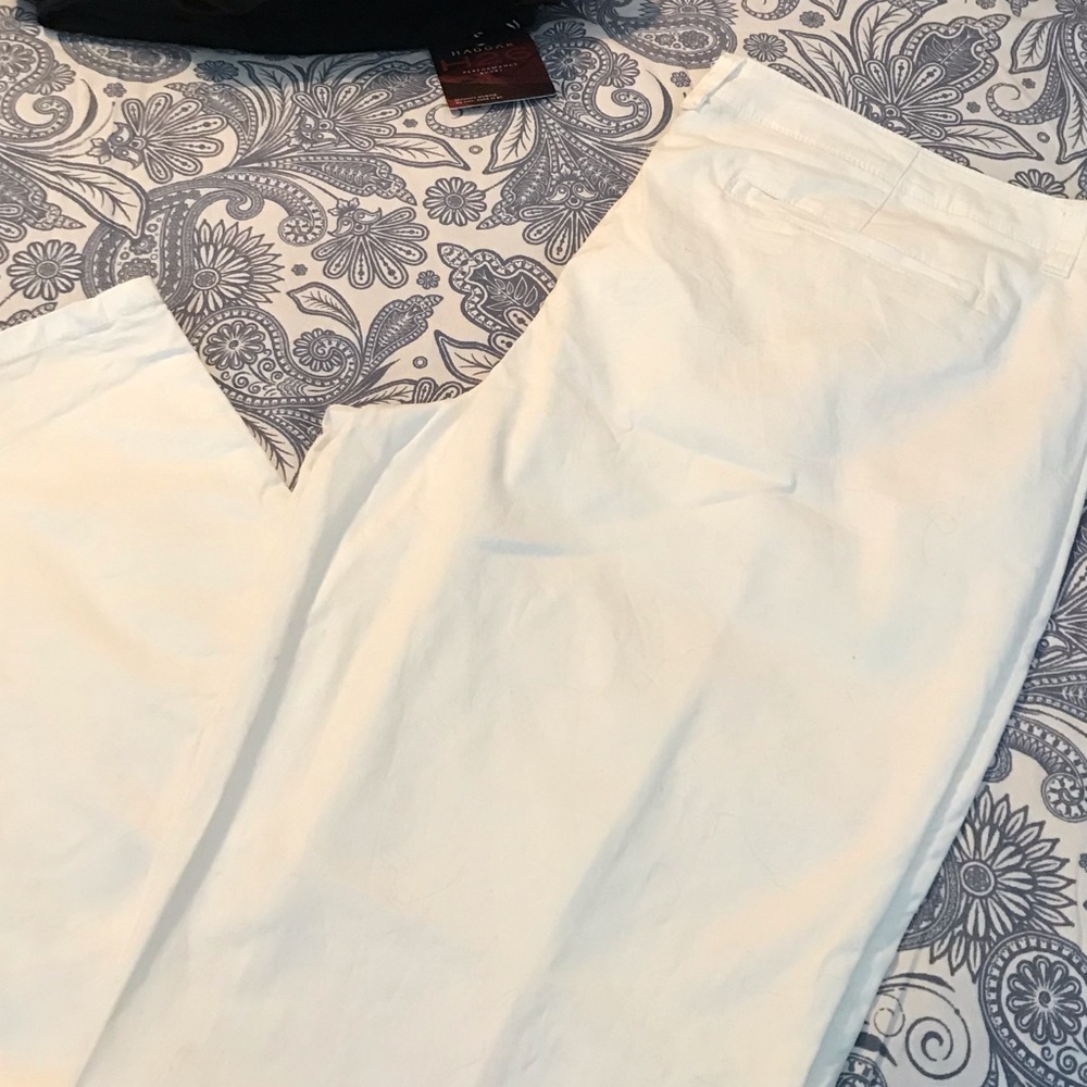 Bandolino sz14 White Cotton sheeting pants EUC